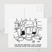 Stehen nach Kochpostkarte Postkarte (Vorne/Hinten)