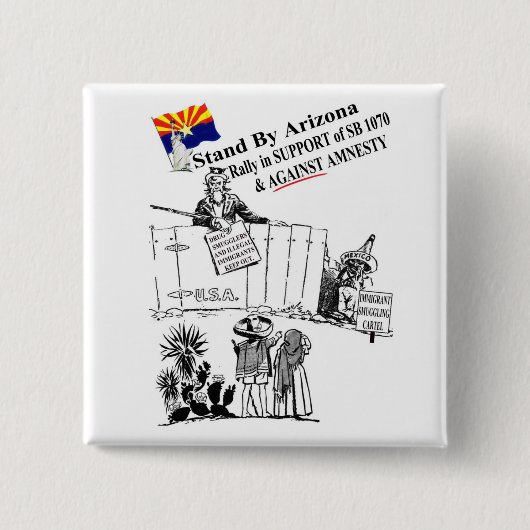 Stehen Sie Arizona bereit Button (Vorderseite)