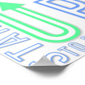 Stehen Sie auf dem Poster (Ecke)