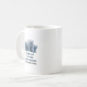 Stehen Sie auf für die Polarbären Kaffeetasse (Vorderseite Links)