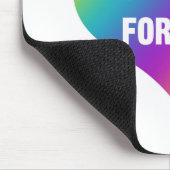 Stehen Sie auf für Liebe (Regenbogenherz) Mousepad (Ecke)