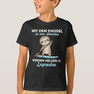 Stehen Sie auf Paddeln mit dem lockeren Paddeln T-Shirt