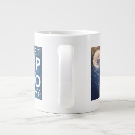 Stehen Sie auf u. gehen Sie Spiel Jumbo-Tasse (Rückseite)