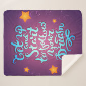 Stehen Sie auf und beginnen Sie, Ihre Träume zu Sherpadecke (Vorderseite (Horizontal))