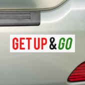 Stehen Sie auf und gehen Sie Autoaufkleber (Auf Auto)