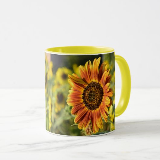 STEHEN SIE AUS SONNENBLUME! TASSE (VorderseiteRechts)