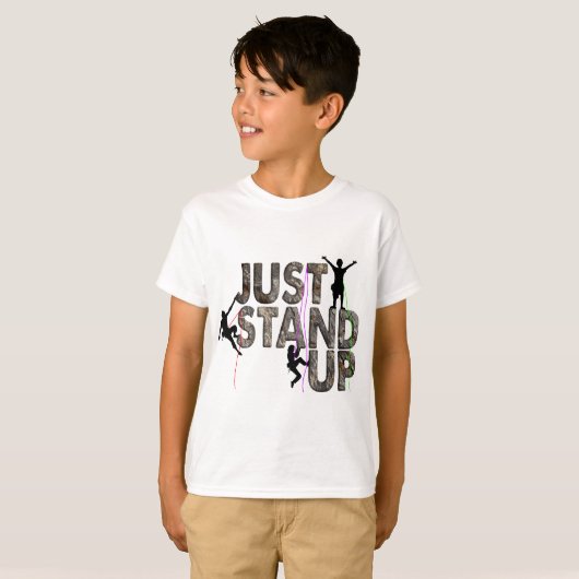 Stehen Sie einfach oben T-Shirt (Vorne ganz)