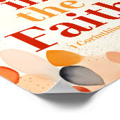 Stehen Sie fest im Glauben Boho Christlich Wall Ar Poster (Ecke)