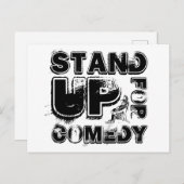 Stehen Sie für Comedy ein, Jester Postkarte (Vorne/Hinten)