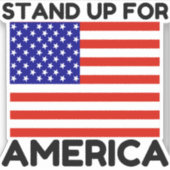 Stehen Sie für die Fahne Amerikas ein Aufkleber (Vorderseite)