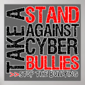 Stehen Sie gegen Cyber Bullies Poster (Vorne)