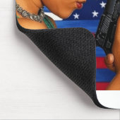 Stehen Sie groß und fest für Freiheit! Mousepad (Ecke)