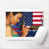 Stehen Sie groß und fest für Freiheit! Mousepad (Mit Mouse)