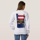 Stehen Sie groß und fest für Freiheit! Sweatshirt (Schwarz voll)