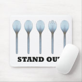 Stehen Sie heraus Spork Mousepad (Mit Mouse)