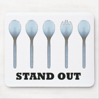 Stehen Sie heraus Spork Mousepad