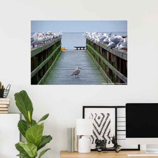 Stehen Sie in der Menge auf Poster (Heimbüro)