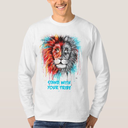 Stehen Sie mit den langärmeligen T - Shirt Ihres S (Vorderseite)