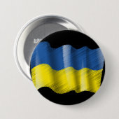 Stehen Sie mit der Ukraine!! Button (Vorne & Hinten)