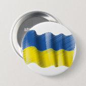 Stehen Sie mit der Ukraine!! Button (Vorne & Hinten)