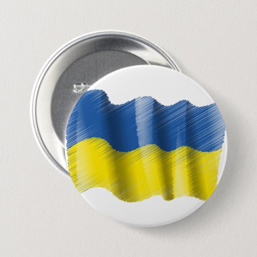 Stehen Sie mit der Ukraine!! Button (Vorne & Hinten)