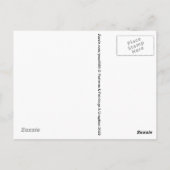 Stehen Sie mit der Ukraine, die ukrainische Fahne Postkarte (Rückseite)