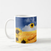 Stehen Sie mit der Ukraine gelb und blau mit Sonne Kaffeetasse (Links)