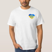 Stehen Sie mit der Ukraine. Unterstützen Sie das H T-Shirt (Vorderseite)