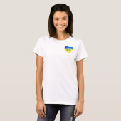 Stehen Sie mit der Ukraine. Unterstützen Sie das H T-Shirt (Vorne ganz)