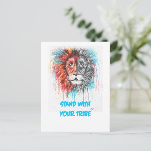 Stehen Sie mit Ihren Stamm-Postkarten Postkarte (Stehend Vorderseite)