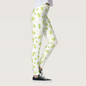 Stehen Sie mit Niedlichen Frosch- und Kronen-Leggi Leggings (Rechts)