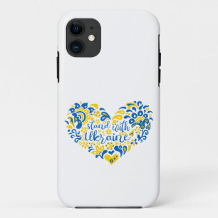 Stehen Sie mit ukrainischer Schrift und Herz Case-Mate iPhone Hülle