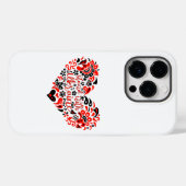 Stehen Sie mit ukrainischer Schrift und Herz Case-Mate iPhone Hülle (Rückseite (Horizontal))