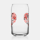 Stehen Sie mit ukrainischer Schrift und Herz Dosenglas (Rechts)