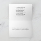 Stehen Sie nicht an meinem Grab und am Wappen, an  Karte (Innenseite)