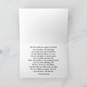 Stehen Sie nicht an meinem Grab und weinen Sie mei Karte (Innenseite)