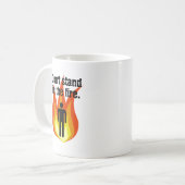 Stehen Sie nicht im Feuer Kaffeetasse (Vorderseite Links)