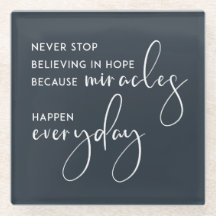 STEHEN SIE NIE DAVON AB, IN HOFFNUNG ALS MIRAKLES 