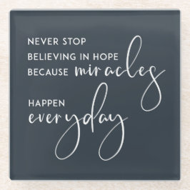 STEHEN SIE NIE DAVON AB, IN HOFFNUNG ALS MIRAKLES GLASUNTERSETZER