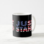 Stehen Sie nur für die amerikanische Flagge Kaffeetasse (VorderseiteRechts)