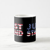 Stehen Sie nur für die amerikanische Flagge Kaffeetasse (Mittel)