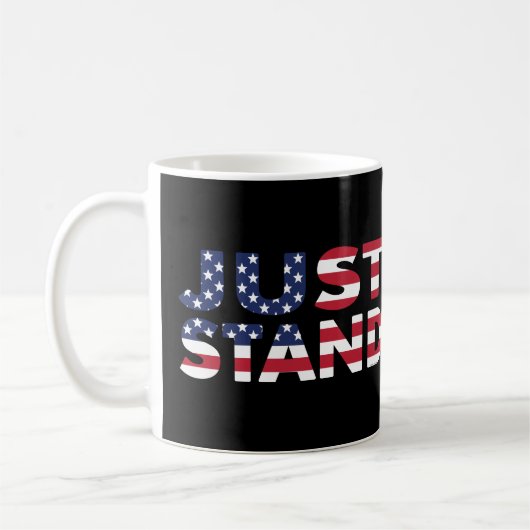 Stehen Sie nur für die amerikanische Flagge Kaffeetasse (Links)