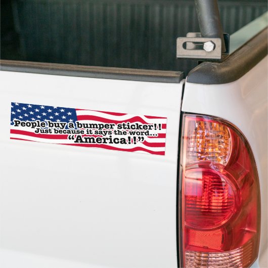 Stehen Sie oben für Amerika!! Seien Sie ein Autoaufkleber (Auf Lkw)