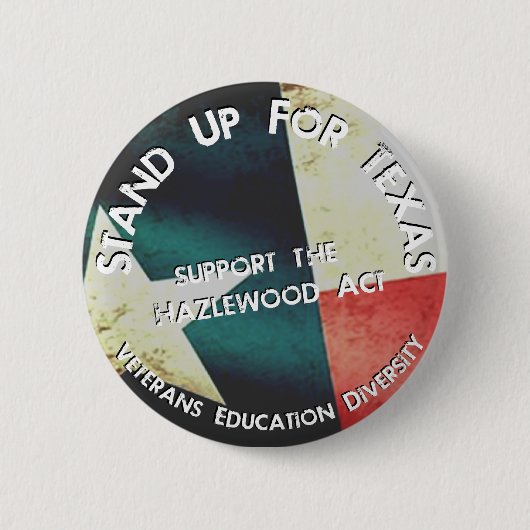 Stehen Sie oben für Texas-Knopf Button (Vorderseite)