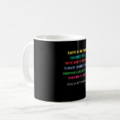 Stehen Sie oben für Wissenschaft Kaffeetasse (Vorderseite Links)