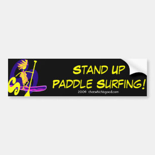 Stehen Sie oben Paddel-Brandungs-Entwurf Autoaufkleber
