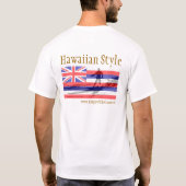 Stehen Sie oben Paddel-Brandungs-Hawaiianer-Art T-Shirt (Rückseite)