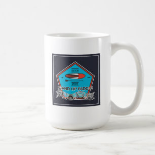 Stehen Sie oben Paddel-Plakat Kaffeetasse