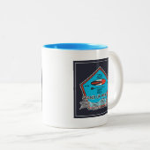 Stehen Sie oben Paddel-Plakat Zweifarbige Tasse (VorderseiteRechts)