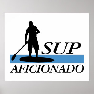 Stehen Sie oben Paddleboard Anhänger Poster